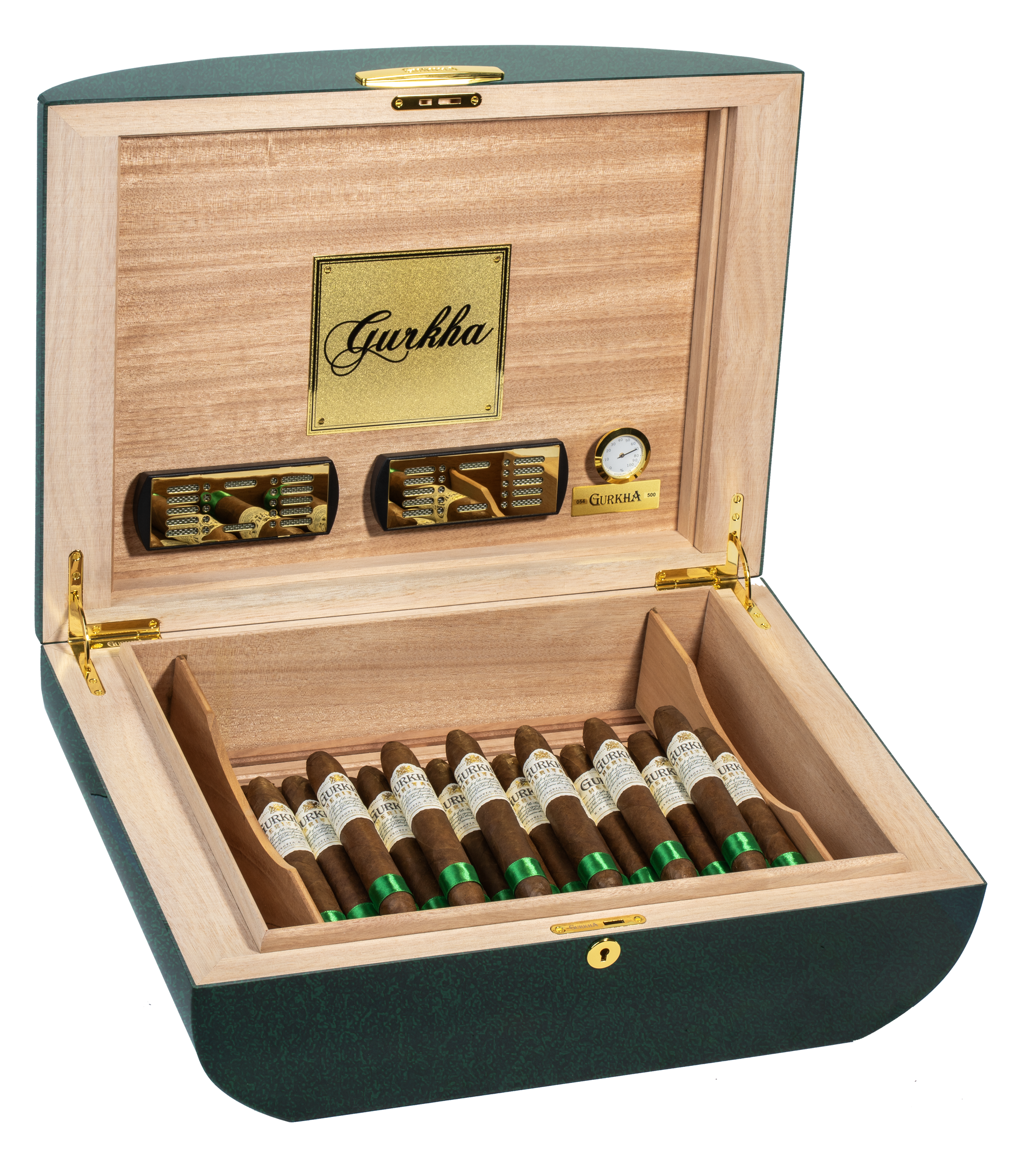 Heritage Kingsman Emerald Green Humidor – pacchetto